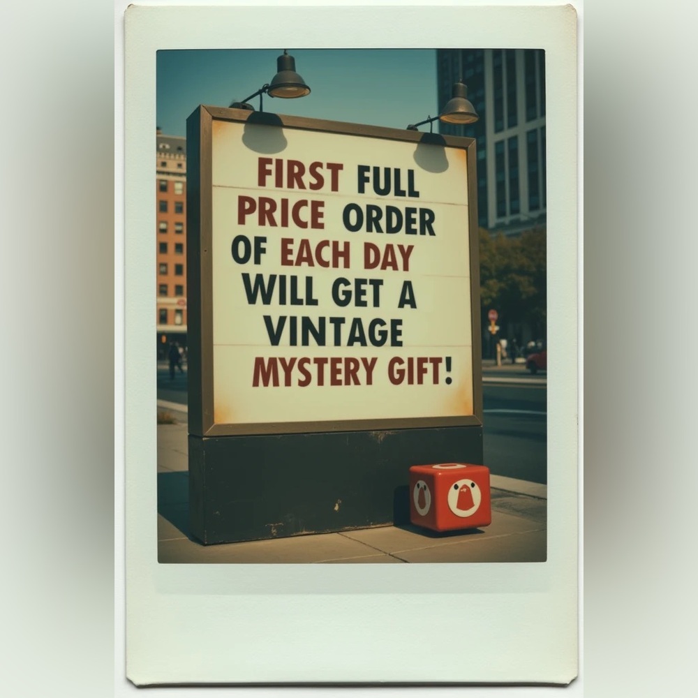 Free Mystery Gift With First Purchase Each Day